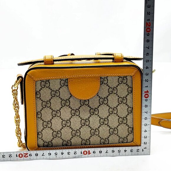 Gucci Shoulder Bag Brown PVC 800-080725 - Picture 2 of 14